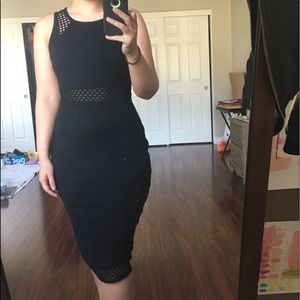 Express Black midi dress